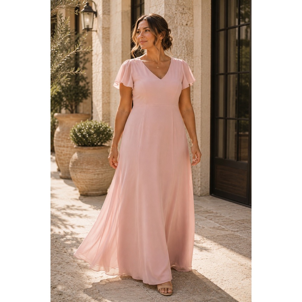 NWT Show Me Your Mumu Geneva Gown‎ Maxi Bridesmaid Formal Vintage Rose 1X